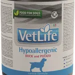 Vet Life Dog Hypoallergenic Duck & Potato konzerva 300 g