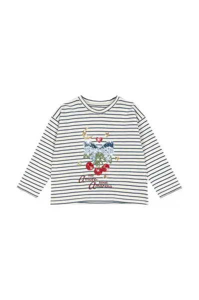 Dětské bavlněné tričko s dlouhým rukávem Konges Sløjd LIN LS TEE GOTS