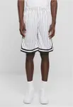 Striped Mesh Shorts - White/Black