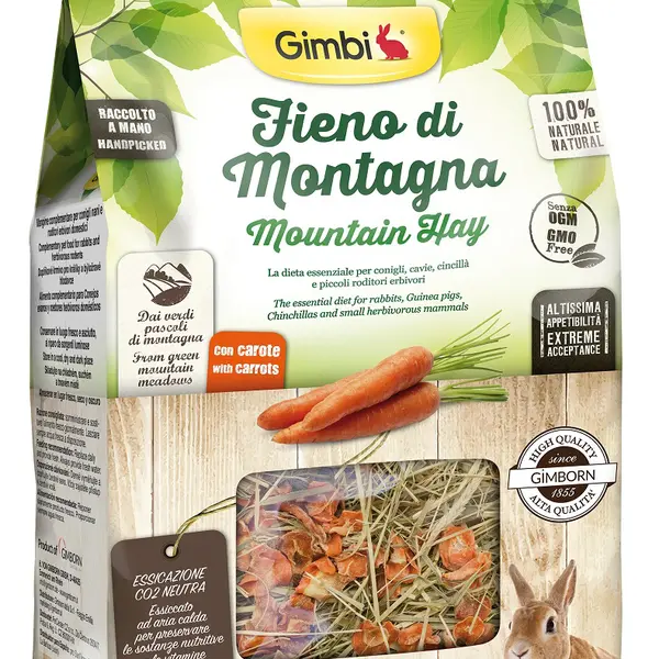 Gimbi Mountain Hay seno s mrkvou 1 kg