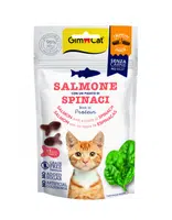 GimCat Crunchy Snack maškrty - s lososom a špenátom 50 g