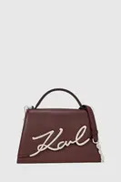 Kožená kabelka Karl Lagerfeld K/SIGNATURE