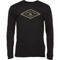 Quiksilver DIAMOND LOGO LS Pánske tričko, čierna, veľkosť