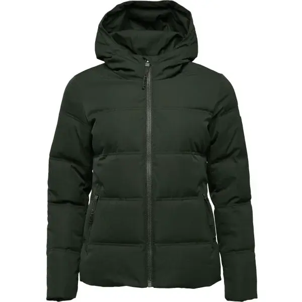 LOAP NATALA Dámsky kabát, tmavo zelená, veľkosť