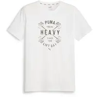 Puma GRAPHIC Pánske tričko, biela, veľkosť