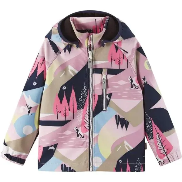 REIMA VANTTI Detská softshellová bunda, ružová, veľkosť