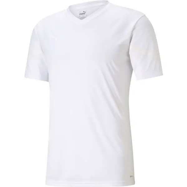 Puma TEAMFLASH JERSEY Pánske športové tričko, biela, veľkosť