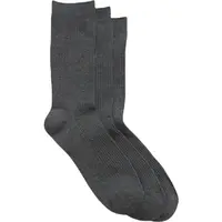 GAP V-BASIC CREW 3PK Pánske ponožky, tmavo sivá, veľkosť UNI