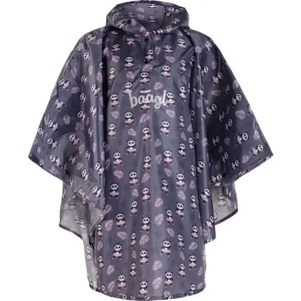 BAAGL PANDA Pršiplášť, tmavo sivá, veľkosť