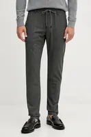Kalhoty Joop! pánské, šedá barva, přiléhavé, 30047667