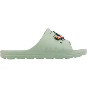 Coqui LONG AMULET Detské šľapky, zelená, veľkosť