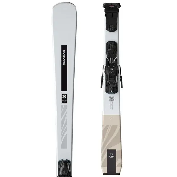 Salomon E S/MAX N&deg;4 + M10 GW Dámske zjazdové lyže, biela, veľkosť