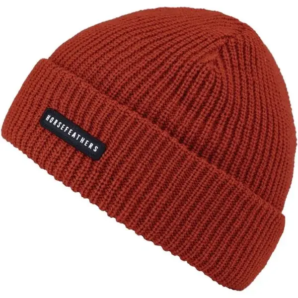 Horsefeathers JAKE BEANIE Pánska zimná čiapka, červená, veľkosť UNI