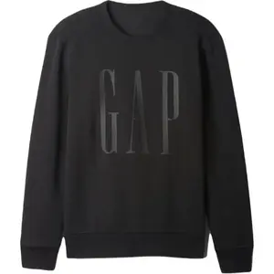 GAP FLEECE Pánska mikina, čierna, veľkosť