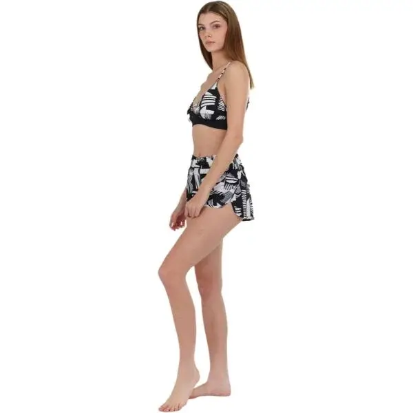 FUNDANGO ELDERBERRY Dámske plážové šortky, čierna, veľkosť