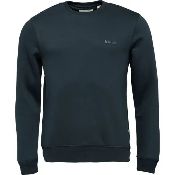 BLEND BHDOWNTON CREW NECK SWEAT NOOS Pánska mikina, tmavo modrá, veľkosť