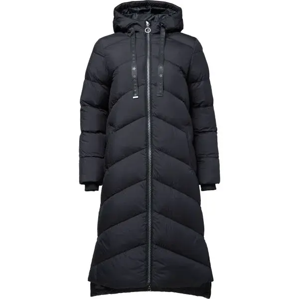 Willard BIRNA Dlhý dámsky kabát, čierna, veľkosť