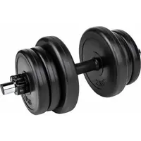 Fitforce ADBP 10 kg Jednoručná nakladacia činka, čierna, veľkosť 10 KG