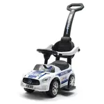 BABY MIX POLICE Detské odrážadlo so zvukom a vodiacou lištou, biela, veľkosť