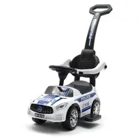 BABY MIX POLICE Detské odrážadlo so zvukom a vodiacou lištou, biela, veľkosť