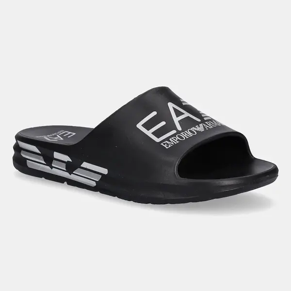 Pantofle EA7 Emporio Armani pánské, černá barva, AF18618.7X000356