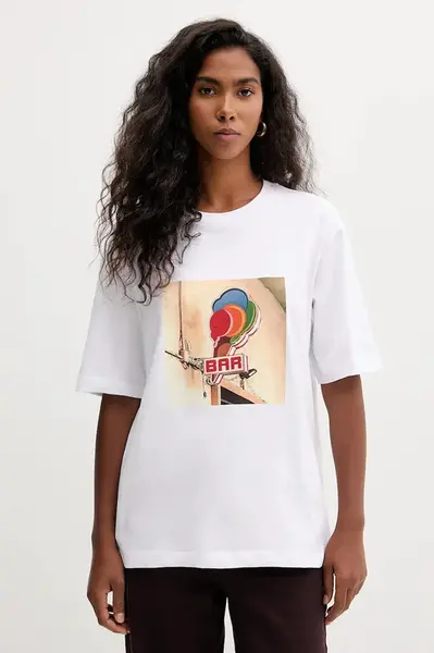 Bavlněné tričko MAX&Co. dámské, bílá barva, 2528976021200