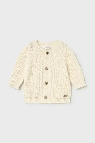 Kojenecký svetr Mayoral Newborn béžová barva, 2339