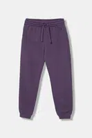 Dětské bavlněné tepláky United Colors of Benetton fialová barva, 3J68CF02H