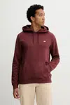 Mikina Dickies pánská, vínová barva, s kapucí, hladká, DK0A4XCD