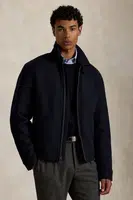 Vlněná bunda Polo Ralph Lauren tmavomodrá barva, přechodná, 710969654
