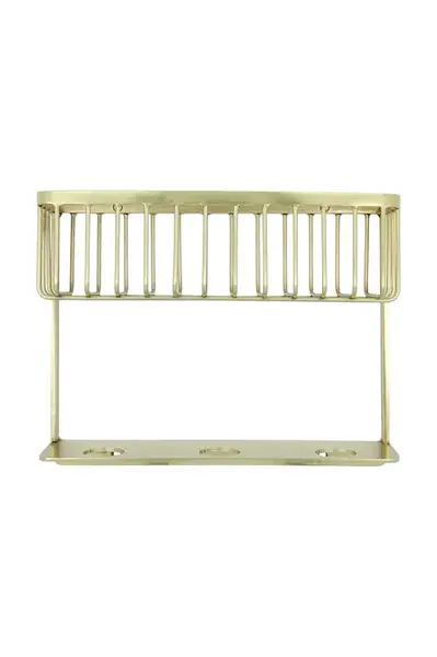 Police do koupelny House Doctor HDBath 20 x 25,5 xm žlutá barva