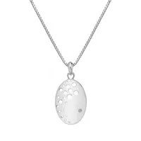 Hot Diamonds Elegantní stříbrný náhrdelník s diamantem Spritz DP862 (řetízek, přívěsek)