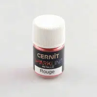 Efektový prášek Cernit 3g – Metallic Red