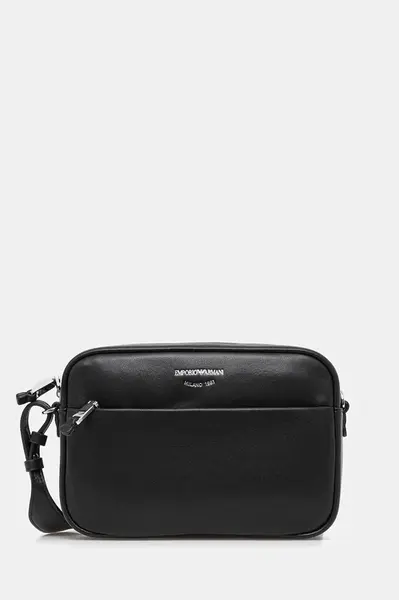 Kožená kabelka Emporio Armani černá barva, EW003032 AF19229