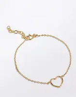 ENAMEL Copenhagen Bracelet, Organic Heart 925S/GP/M