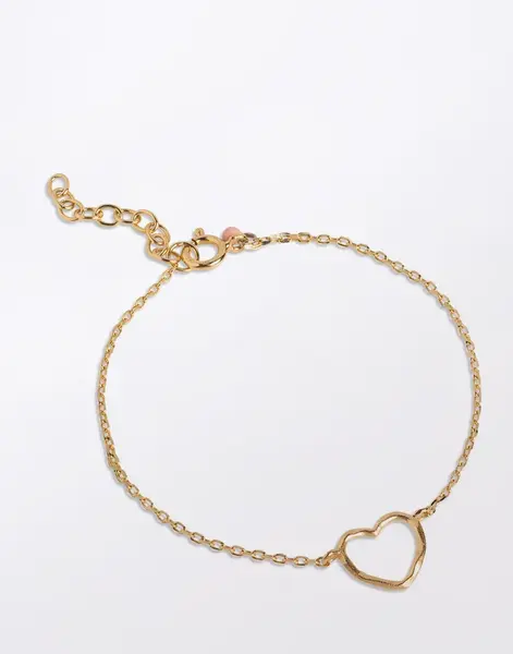 ENAMEL Copenhagen Bracelet, Organic Heart 925S/GP/M