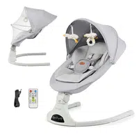 KINDERKRAFT SELECT Lehátko houpací 2v1 Tulsy Grey, do 9kg