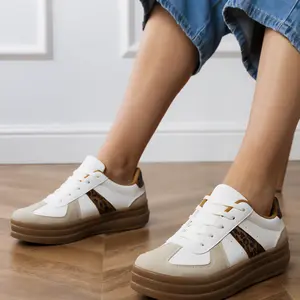 marka niezdefiniowana Serila women's leopard print platform sneakers