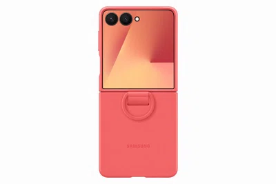 Silikonový zadní kryt Samsung EF-PF766TRE pro Samsung Galaxy Z Flip7, červená