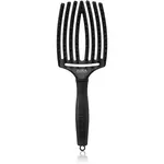 Olivia Garden Fingerbrush Boar & Nylon kartáč na vlasy s nylonovými a kančími štětinami Full Black L 1 ks