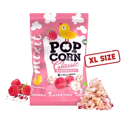 MIXIT Velký BIO popcorn - Malina 75 g
