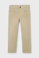 Kalhoty Mayoral slim fit basic béžová barva, 517