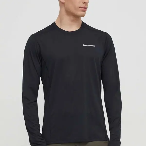 Funkční triko s dlouhým rukávem Montane Dart Lite černá barva, MDLLS15