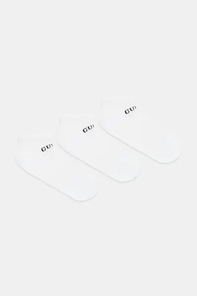 Ponožky Guess 3-pack bílá barva, U4YG50 Z3F60