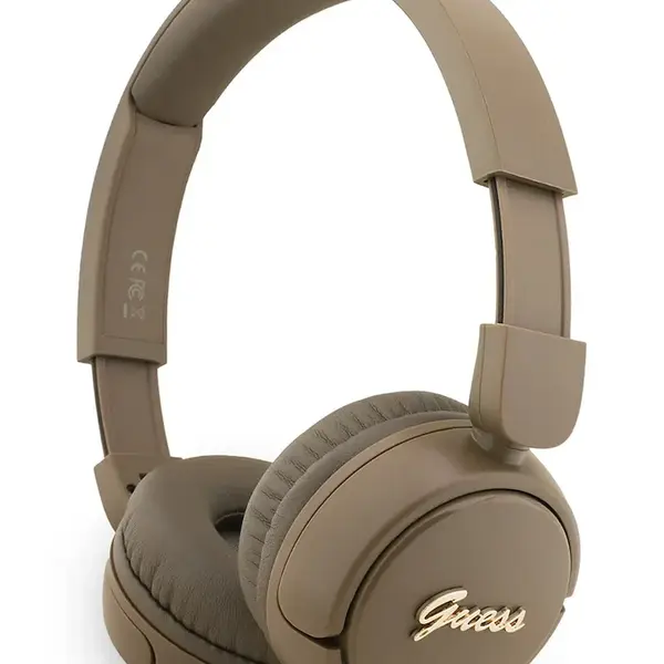 Bezdrátová sluchátka Guess hnědá barva