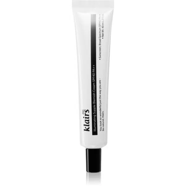 Klairs Illuminating Supple Blemish Cream hydratační BB krém proti nedokonalostem pleti SPF 40 40 ml