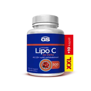 GS Vitamin Lipo C 500 mg se šípky XXL 100 + 10 kapslí