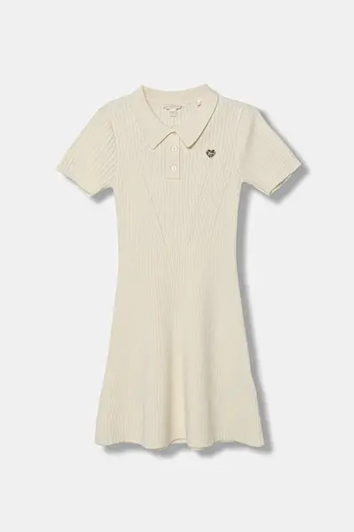 Dívčí šaty Guess béžová barva, mini, J5RK44 Z3FU0