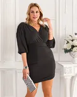 Resti Women's mini dress with ruching PLUS SIZE