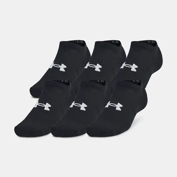 Unisexové ponožky Under Armour Unisex UA TC 3pk No Show-BLK - unisex